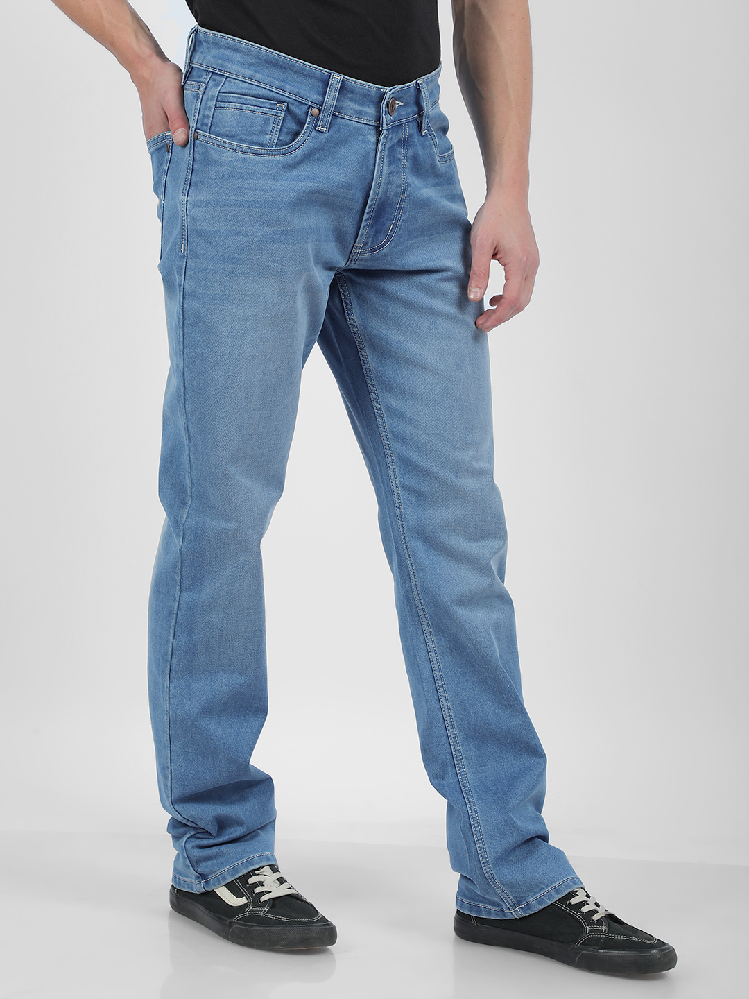 Numero Uno Men Faded Blue Jeans